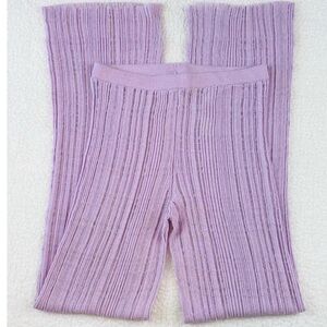 ZARA STRAIGHT FIT SEMI SHEER KNIT TROUSER